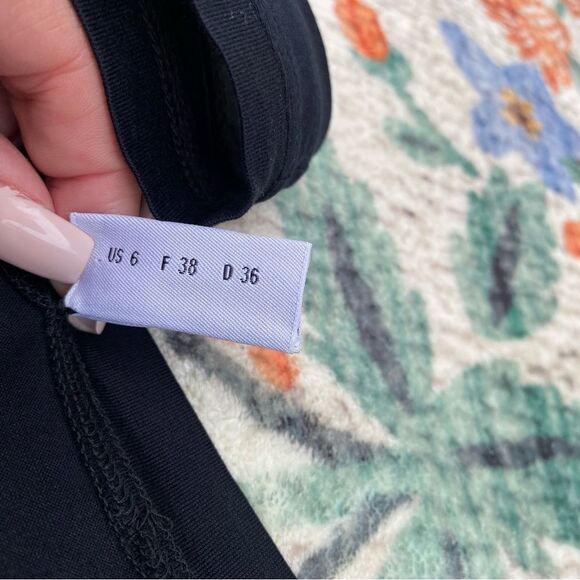 Akris Punto Black Cotton Tank Top Knit Size 6 Minimalist - Picture 3 of 9